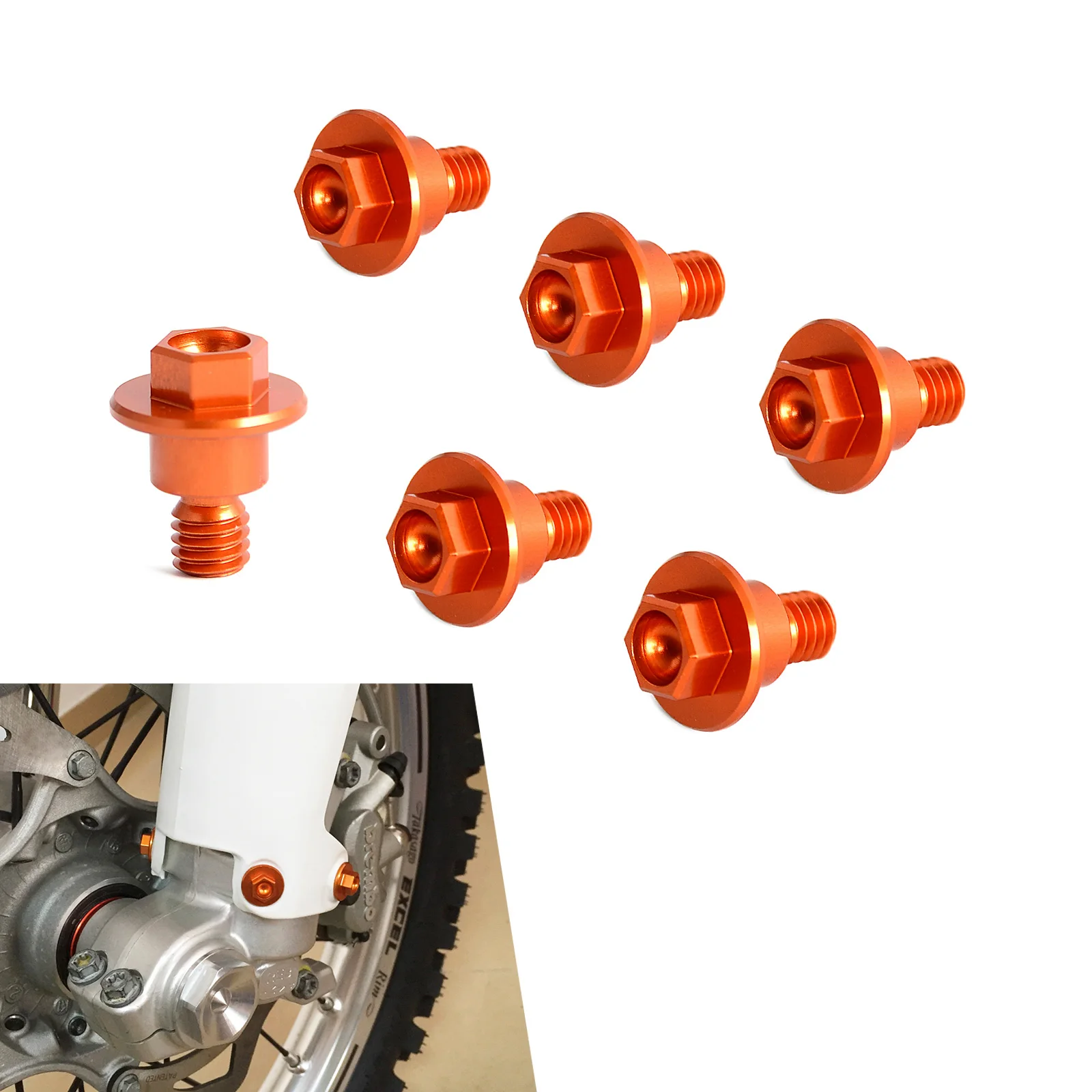 Motorcycle Front Fork Guard Bolts Screw For KTM 125 200 250 300 350 400