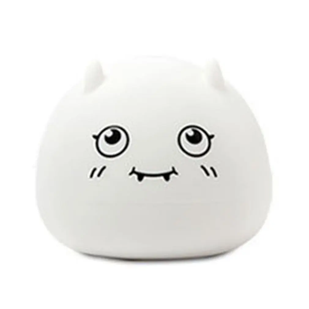 

ICOCO Cute Colorful Devil Shape LED USB Charging Children Night Light Silicone Infant Baby Lamp Home Bedroom Light