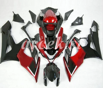 

Injection New ABS Motorcycle Full Fairings Kit Fit For SUZUKI GSX-R1000 K5 2005 2006 05 06 GSXR1000 body set Red black Custom