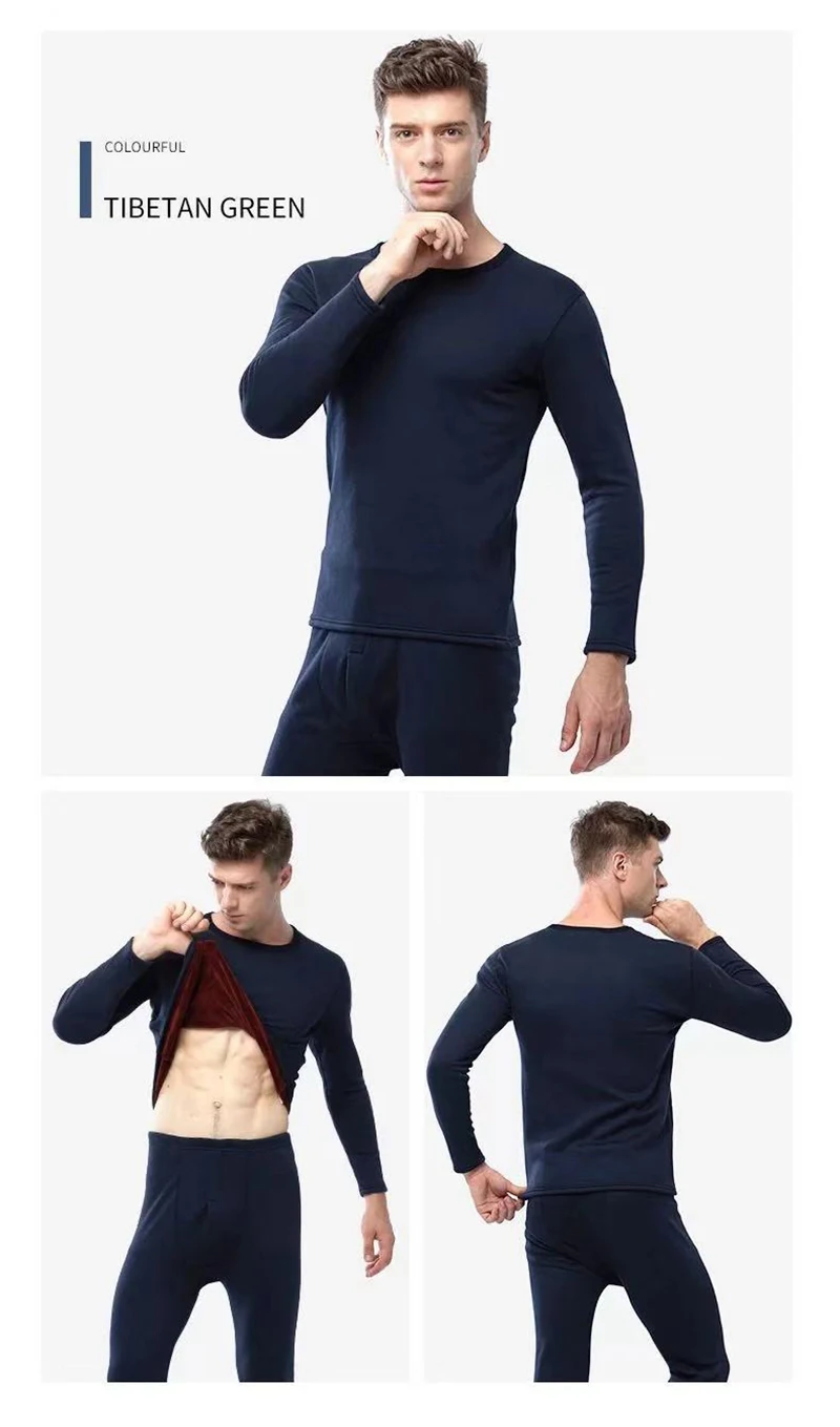 Зимний комплект термобелья для мужчин и женщин, кальсоны, рубашка+ штаны, теплая одежда из плотного флиса, Лидер продаж, размер L-XXXL