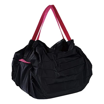 

Folding Totes Shopping Bags Shoulder Handbag Pouch Reusable Portable Waterproof for Household Kitchen Easy Supplies