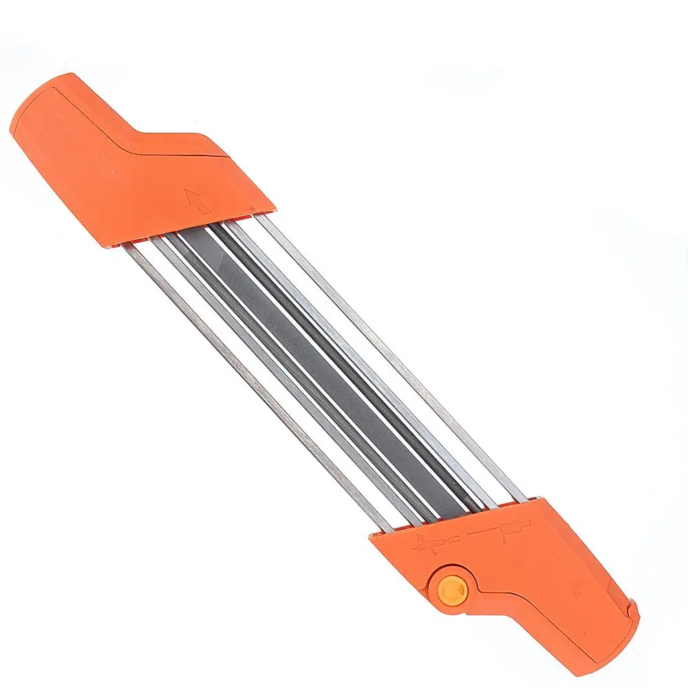 

2 In 1 Easy File Chainsaw Chain Sharpener 3/8 P Fast Chain Saw Sharpening Set with 2pcs 5/32 Inch Files