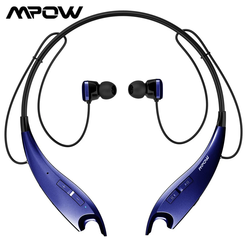 Mpow челюсти Bluetooth V4.1 наушники беспроводные шейные наушники 4 цвета Мода шеи Холтер наушники настоящие HiFi стерео наушники