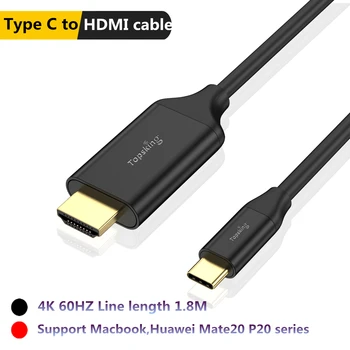 

Topsking USB C HDMI Cable Type C to HDTV 4K Thunderbolt 3 Converter for MacBook Huawei Mate 30 Pro USB-C HDMI Adapter USB Type-C