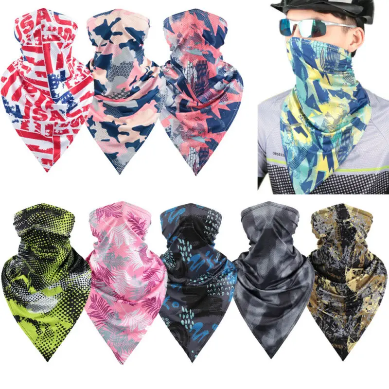Multi-Purpose Bandana Tube Face Cover Neck Warmer Dust Shield Cycling Head Scarf Cycling Face Mask