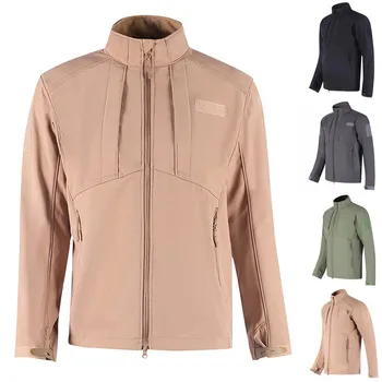 

Jacket Men куртка мужская Winter Outdoor Solid Zipper Pocket Long Sleeve Training Outwear Jackets Tops Wholesale Free Ship Z4