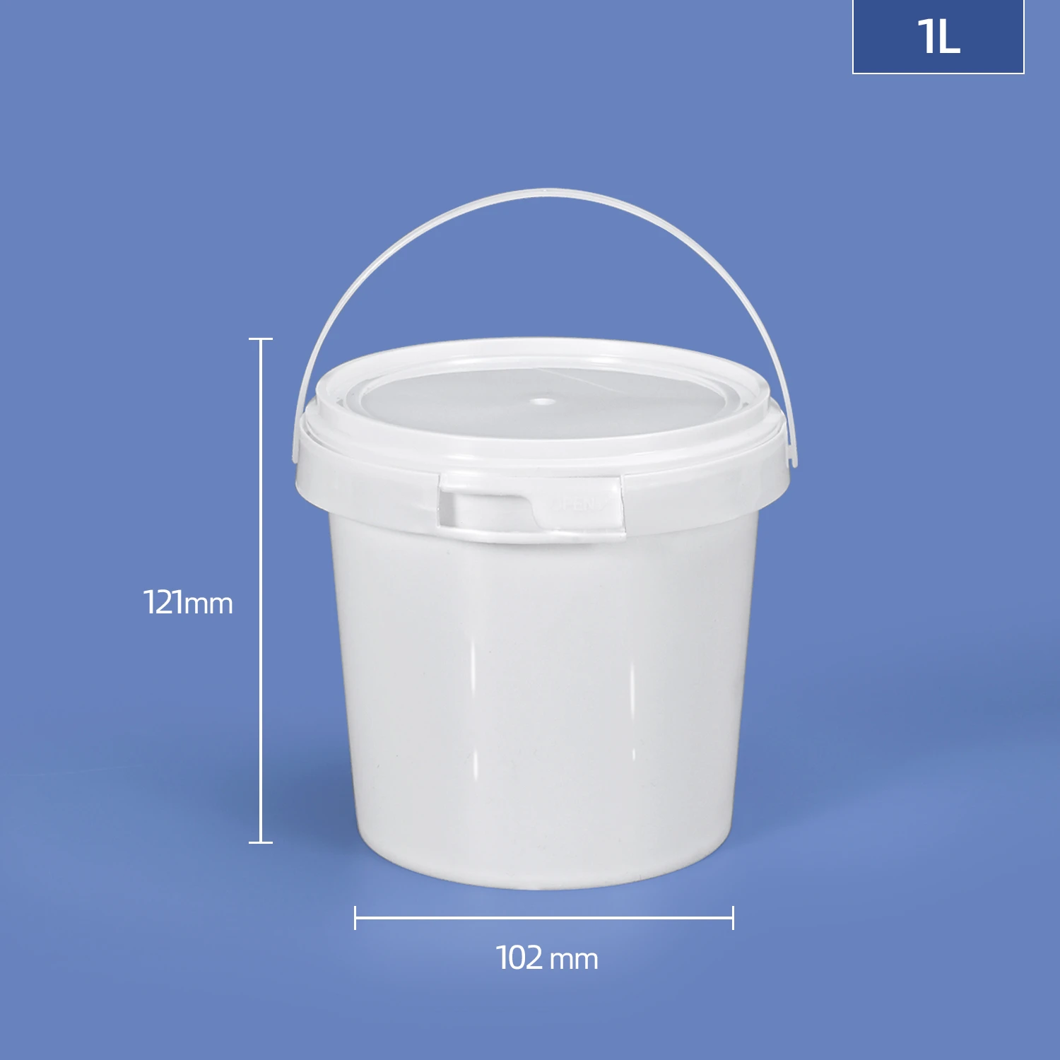 1000ml Clear Plastic Bucket Home Storage Food Box With Easy Snap On Lids Leakproof Packing Container 10pcs Storage Bottles Jars Aliexpress