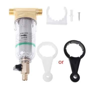 

4 Points Prefilter Stainless Steel Water Filter Purifier Mesh Copper Tap Faucet