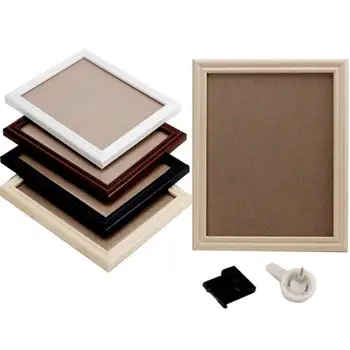 

6 Inch Fashion Simple Wooden Frame Safety Environmental Photo Wall Display Stand Home Living Room Bedroom Decoration Tools