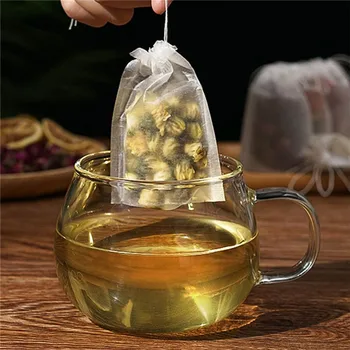 

Portable 200 Pcs Tea Filter Bags Household Tea Bag WhiteFilter Bag for Tea Chinese Herb