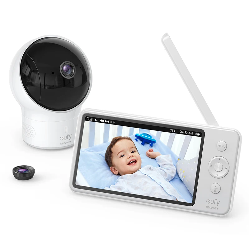 UK Plug Видео радионяня, eufy безопасности видео радионяня с камерой и аудио, разрешение 720p HD, 110 ° широкоугольный объектив в комплекте - Цвет: UK Plug