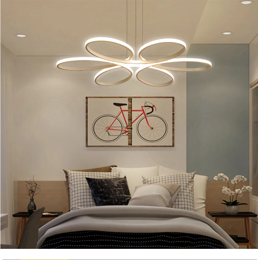 Modern led chandelier lighting for living room bedroom dining room indoor home lustre chandelier lamp AC90v-260v lampadario