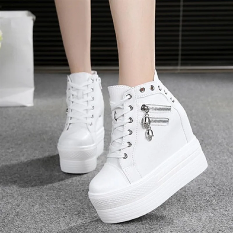 Women\'s Casual Slope Heel Sports Shoes, Women\'s Walking Platform Training Shoes, Increased, Breathable, New in Autumn 2021