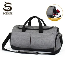 Scione большая Повседневная дорожная сумка для мужчин спортивные водонепроницаемые сумки для женщин сумка для фитнеса Большая вместительная сумка на плечо