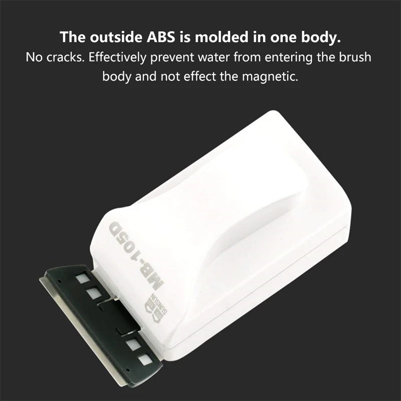 Magnetic Aquarium Fish Tank Scraper Glass Cleaner Scrubber Floating Cleaning Brush Algae With Handle Aquarium Accessories Tools