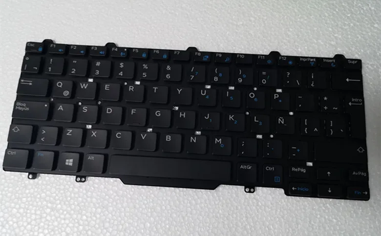 

Новая клавиатура с испанской раскладкой для DELL Latitude 3340 3350, без рамки, без подсветки