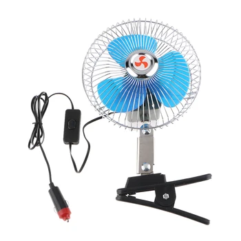 

24V Dashboard Oscillating Vehicle Car Van Truck Home Clip-On Fan