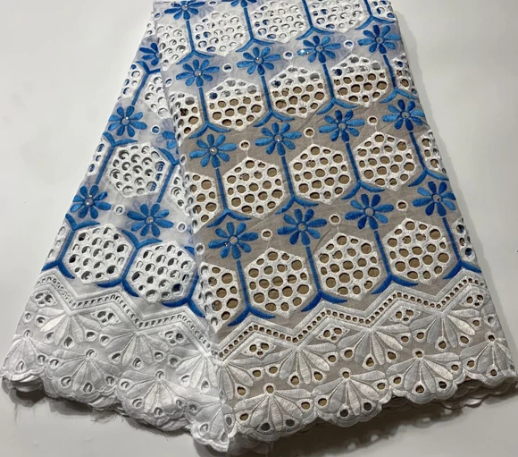 Дизайн хлопок кружева швейцарская вуаль кружева в швейцарской нигерийской кружевной ткани Африканский материал для свадебного платья HSH055