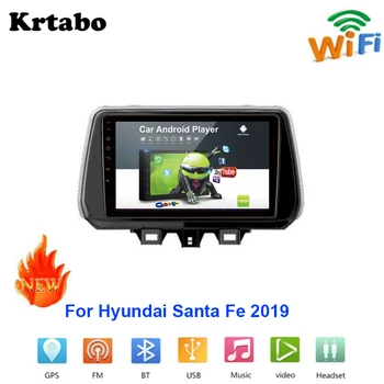 

Car radio Android multimedia player For Hyundai Santa Fe 2019 Car touch screen GPS Navigation Support Carplay Bluetooth