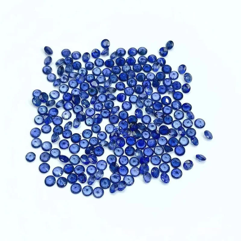 Natural Dark Blue Sapphire Loose Stone VS Grade Chinese Sapphire Gemstone for DIY Jewelry 3MM*3MM