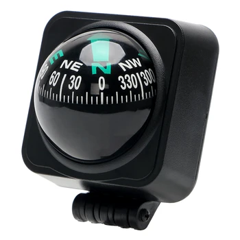 

For Outdoor Cycling Hiking Direction Pointing Guide Car Compass Ornament for Car Boat Truck Dashboard Adjustable Navigation
