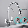 Onyzpily Matte Black Filtered Crane For Kitchen Pull Out Spray 360 Rotation Water Filter Tap Dual Water Modes Sink Kitchen Fauce ► Photo 3/6