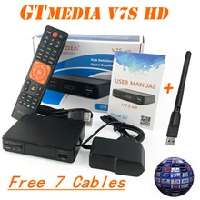 Лидер продаж спутниковый ТВ приемник Gtmedia V7S HD приемник Поддержка европейские каналы для Испании DVB-S2 спутниковый декодер V7S HD