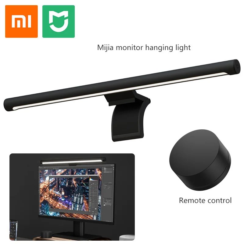 Xiaomi Mijia Computer Monitor Light Bar USB LED Screen Hanging Lamp Eye  Care Ra90 Remote Control Dimming Color Temperature - AliExpress