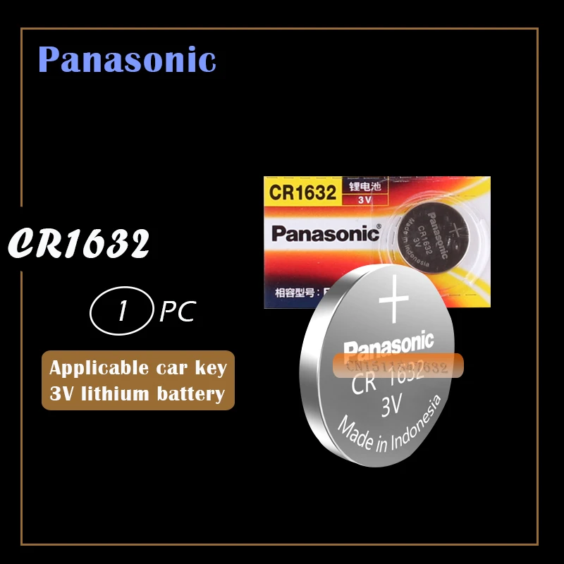 1 шт. PANASONIC CR1632 1632 DL1632 3V литиевые батареи батарея для монет | Электроника