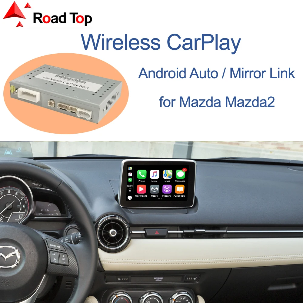 Wireless Apple Carplay For Mazda 2 Mazda2 Demio 20142020, With Android Auto Mirror Link Airplay