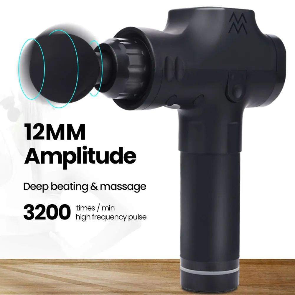 

Durable Percussive Massager Gun Massage Body Muscles 2500mah Shoulders Crossfit Low Back Pain Bodybuilding