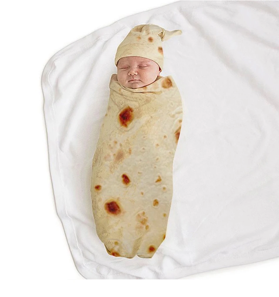 Одеяло Burrito, детское постельное белье, круглое детское банное одеяло s для новорожденных, детская коляска, хлопок, мягкая Пеленка, Забавный коврик для ванной