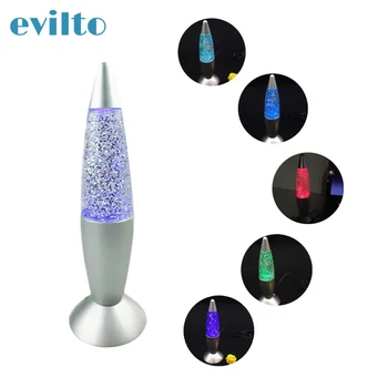 

Colorful Led Night Light 3D Rocket Multi Color Changing Lava Lamp Rechargeable Glitter Party Mood Night Light Kid Christmas Gift