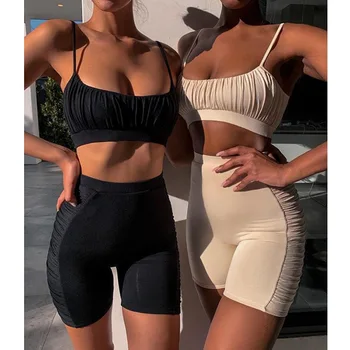 

two piece set women 2 piece set summer clothes crop top shorts summer clothing women two pieces sets female