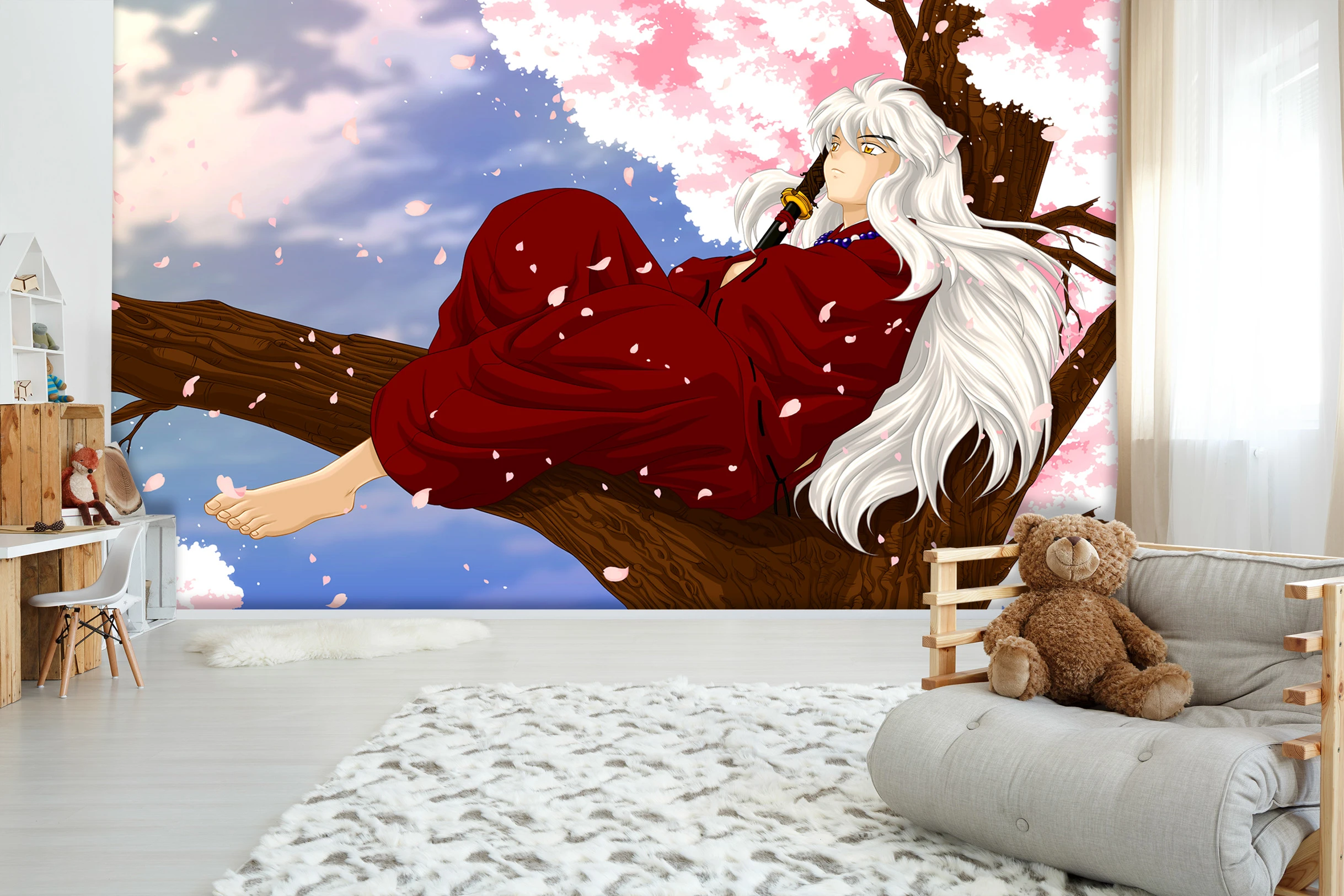 自己粘着 3d犬夜叉日本アニメ壁紙壁画壁印刷デカール壁の壁画 壁紙 Aliexpress 自己粘着 3d犬夜叉日本アニメ壁紙壁画壁印刷デカール壁の壁画 壁紙 Aliexpress