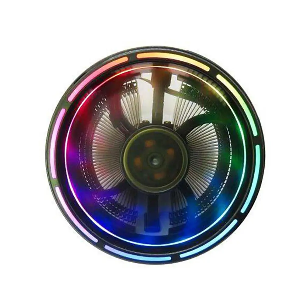 LED Silent 3 Pin Colorful RGB Changing Computer CPU Cooling Fan Cooler Radiator Cooling Fan Hydraulic Bearing R25