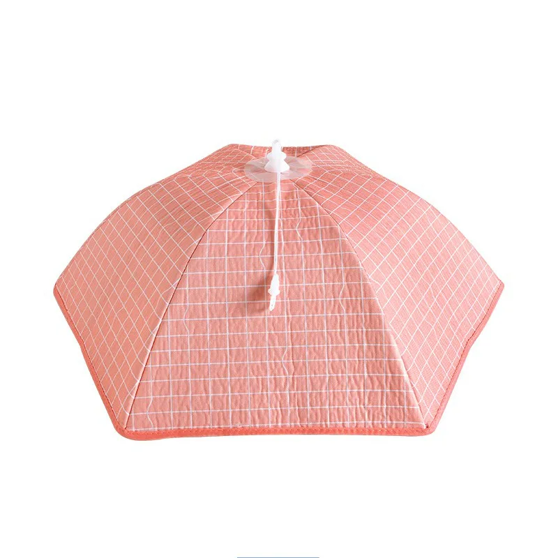 Складной стол, покрытие для еды, стильный зонт против мух, алюминиевая фольга, сохраняет тепло, покрытие для сохранения тепла, полезные кухонные инструменты - Цвет: Pink