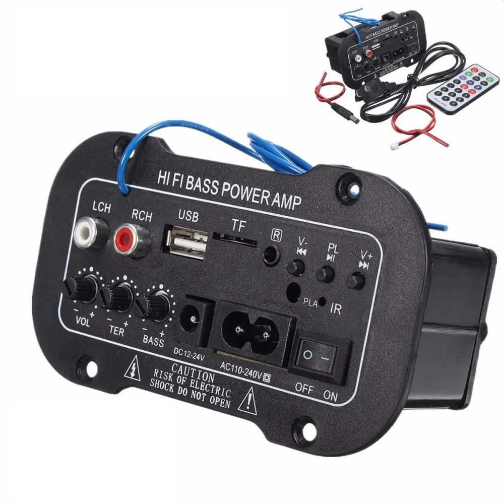 Hi-Fi автомобильный Bluetooth усилитель комплект Авто бас мощность аудио Радио цифровые аксессуары 50 Вт