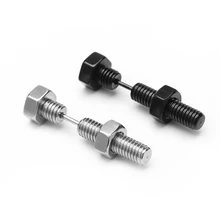 Punk Fashion Silver Black Color Stainless steel Nail Screw Piercing Stud Earring for Women& Men Ear Piercings Fashion Jewelry