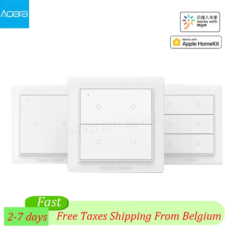 Aqara – interrupteur mural intelligent sans fil Opple, sans câblage, fonctionne avec Apple HomeKit, Version internationale