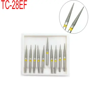 

TC-28EF Dental Diamond Burs Drill Dia-burs Polishing Smoothing Whitening Product For High Speed Handpiece Medium FG 1.6M