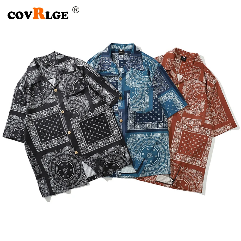 Vintage Bandana Oversized Loose Streetwear Harajuku Blouse Korean