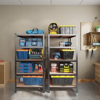 

5 Tier Metal Heavy Duty Garage Storage Shelf Units