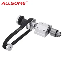 ALLSOME DIY деревообрабатывающий режущий шлифовальный шпиндель Обрезной ремень B10/JTO/B16 сверлильный патрон набор маленький токарный станок аксессуары для настольной пилы