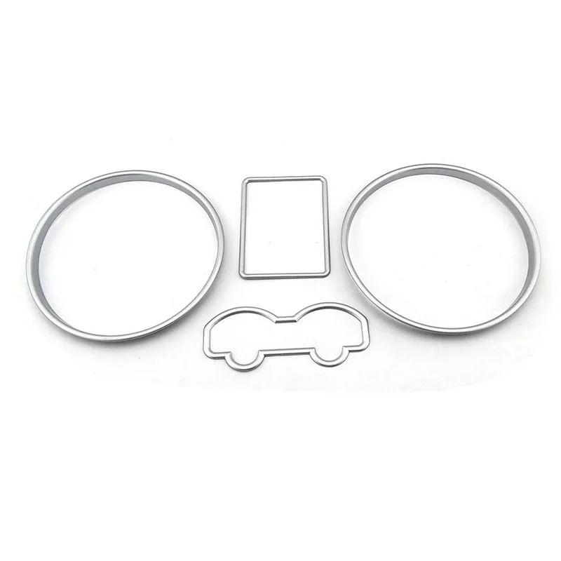 Car Interior Trim Matt Chrome Gauge Cluster Bezal Dashboard chrome dial ring For VW MK4 Golf Jetta GTI GLI V6 4 Motion Speed Meter Decor