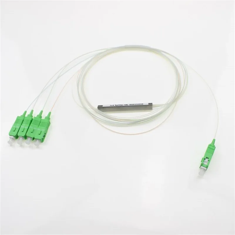 Волоконно-оптический разветвитель plc 1*4 мини модуль 0,9 1 м с разъемом sc/apc/20 штук