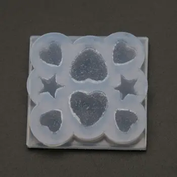 

Handmade Sugar Love Star Heart Soft Candy Pendant Mold Gummy Candy Hairpin Slilcone Resin Molds Jewelry Making Tools