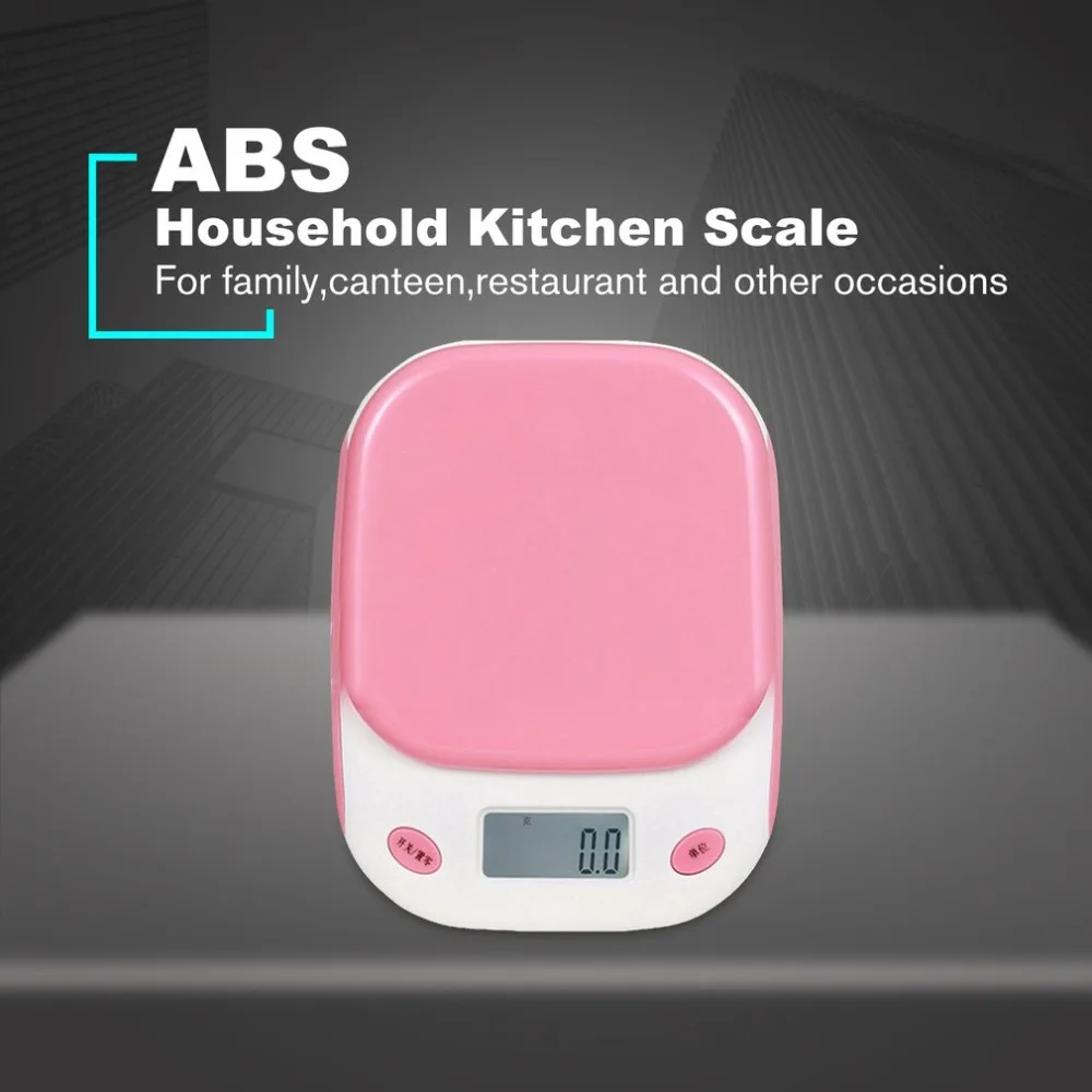 Household Kitchen Scale With Tray Bowl Measuring Scale Electronic Weighing Scale Precision Digital Gram Measuring Scale 5kg/1g