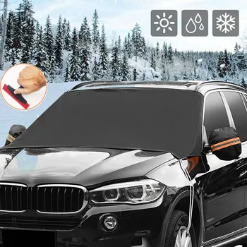

New Auto Windshield Snow Cover Magnetic Waterproof Car Ice Frost Sunshade Protector Car Covers Sunshade Exterior Accessories#Ger