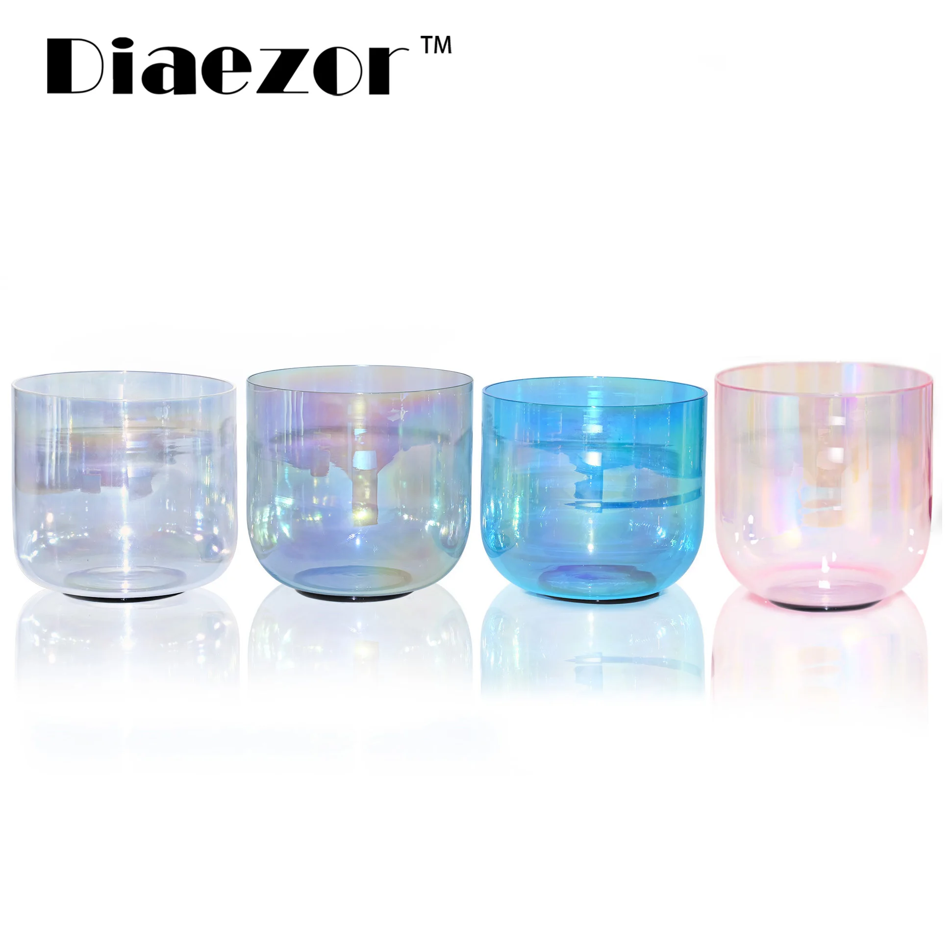 PROD 1005003026345955 Diaezor 432Hz 7 Inch Color Clear Cosmic Light
Chakra Crystal Singing Bowl For Meditation sound healing with suede
stick & o-ring
